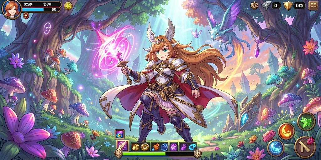 Screenshot 1: Tampilan grafis yang memukau dan karakter dinamis.