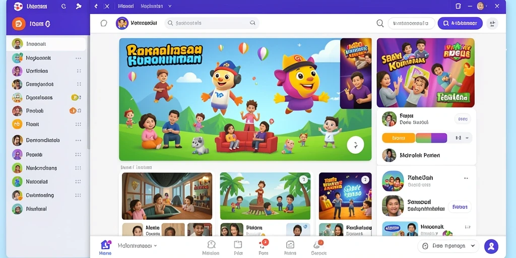 Tampilan awal yang menarik dan mengundang.