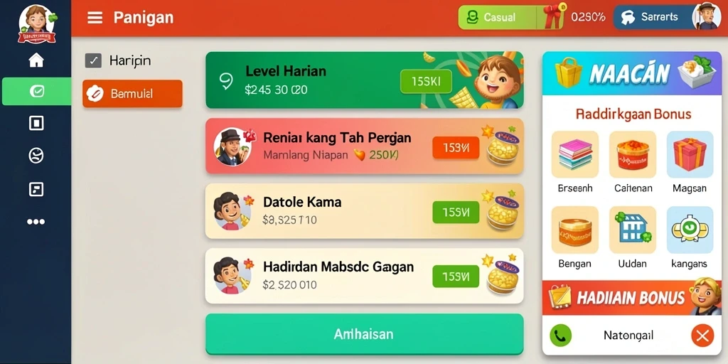 Tampilan antarmuka yang menarik dan user-friendly.