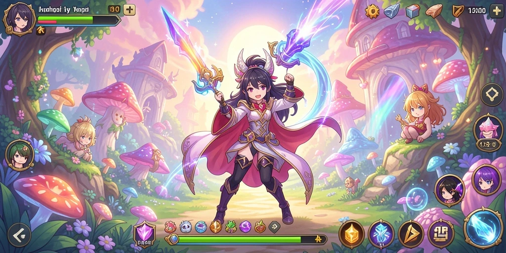 Screenshot menunjukkan tampilan level yang menakjubkan.