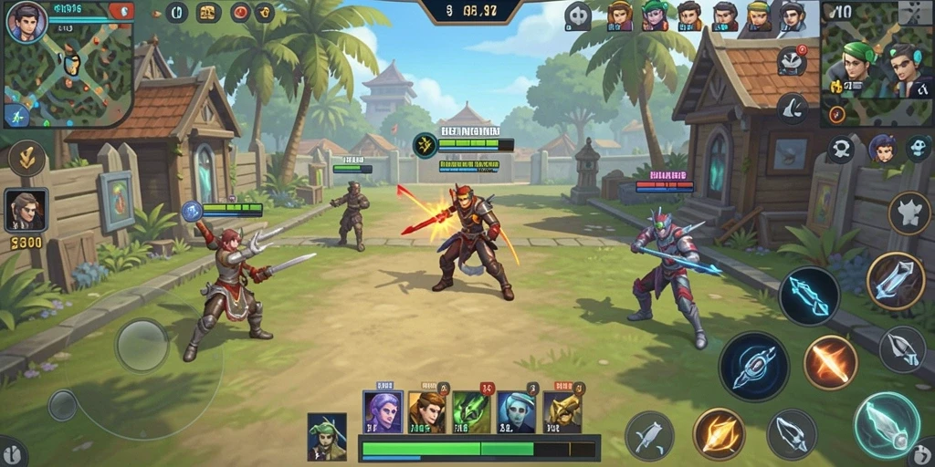 Screenshot menunjukkan tampilan menu utama aplikasi yang menarik.