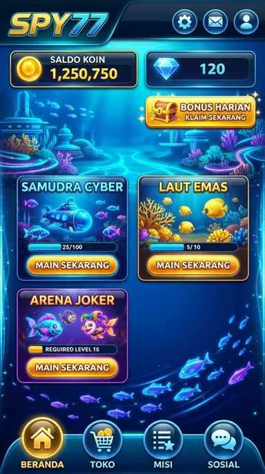 Cuplikan layar menu unduhan spy77 untuk perangkat Android